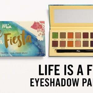 Mia Del Mar “Life is a Fiesta” Eyeshadow Palette + Dual-Ended Brush 🎉